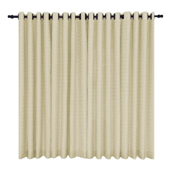 Cortina Pvc Blackout  Voil Xadrez 2,80x2,30 Sala Quarto Sala