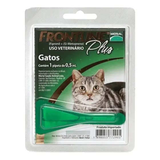 Merial Frontline Plus Pipeta Gatos | Antiparasitario | Cuotas sin interés