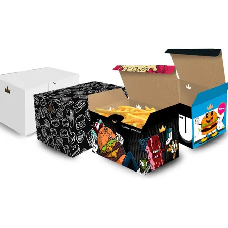 Caixinha Para Batata Frita Porção Embalagem Delivery 100un