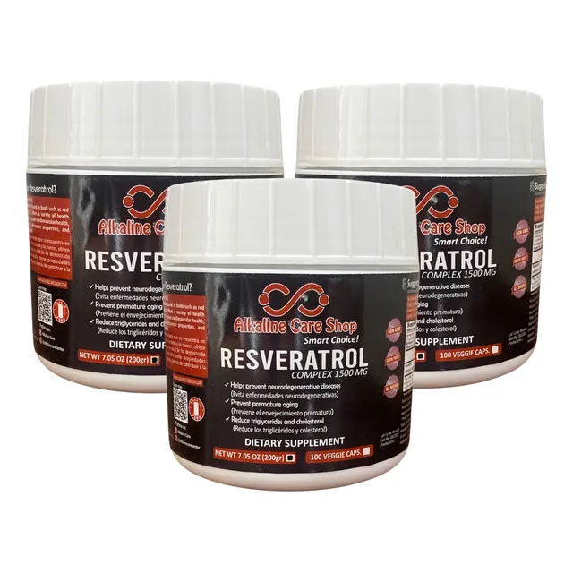 Resveratrol Alkaline Care 600 Gr Pack3 (polvo) Natural