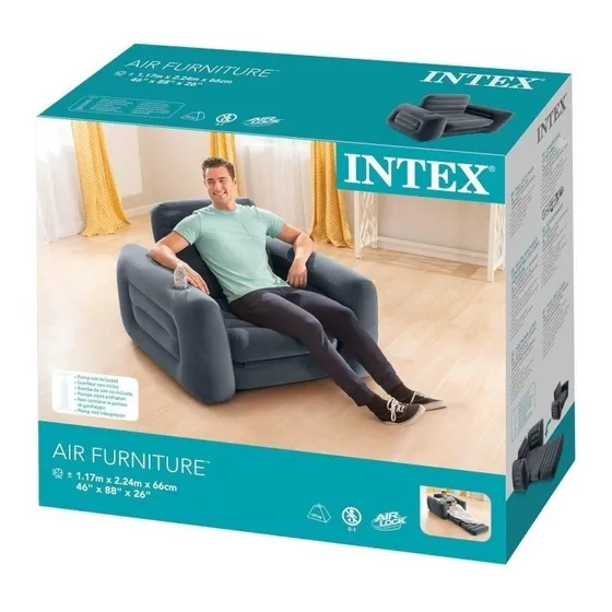 Sillón Cama Inflable Intex Individual 800 - 66551