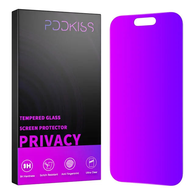 Protector Pantalla Privacidad iPhone 16 Pro, Vidrio Templado