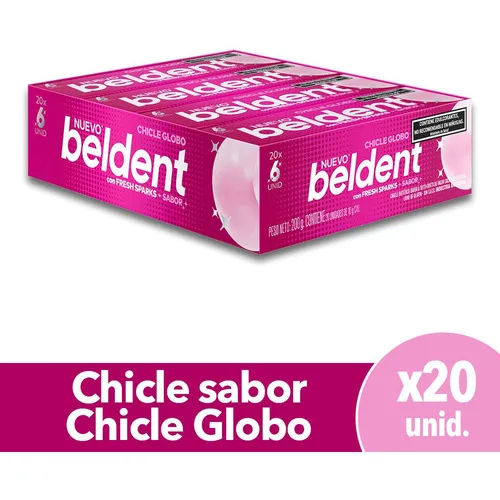 Chicles Beldent Globo Display X 20 Uni