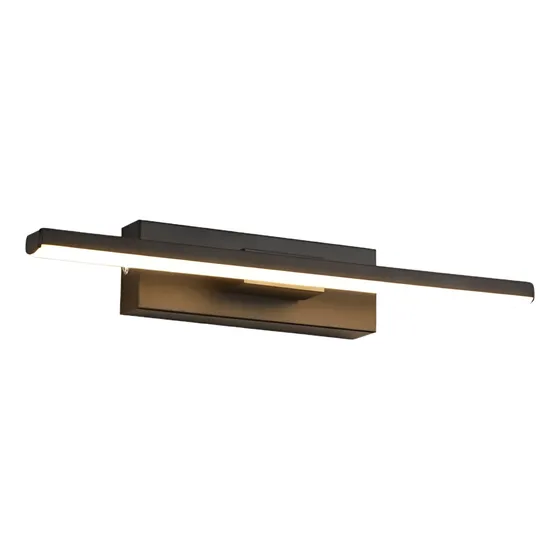 Luminaria Led Aplique Pared Negro Movible 30cm Cuadro 