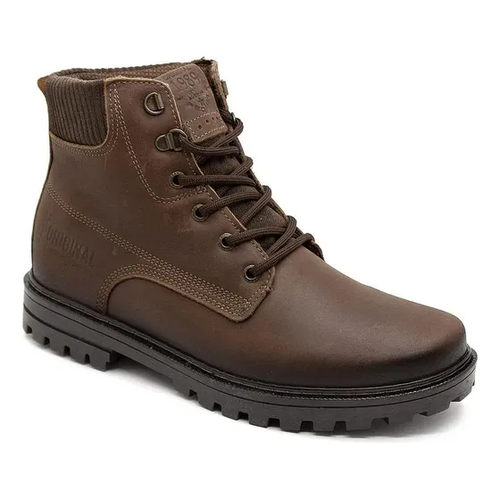 Botas Pegada Hombre Invierno Cuero Calidad Cierre Lateral