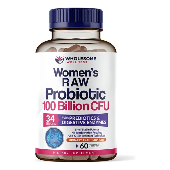 Probióticos 100 Billion CFU x 60 Cápsulas Vegetales - Wholesome Wellness Premium