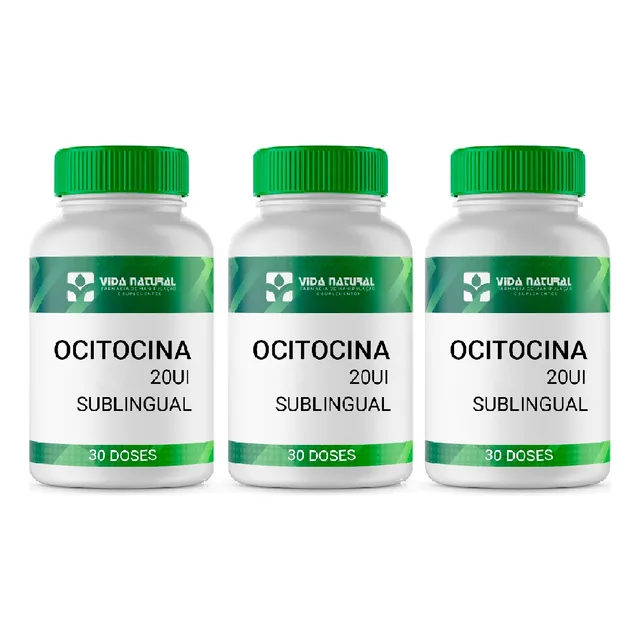 Kit Com 3 Ocitocina 20ui 30 Doses Sublingual