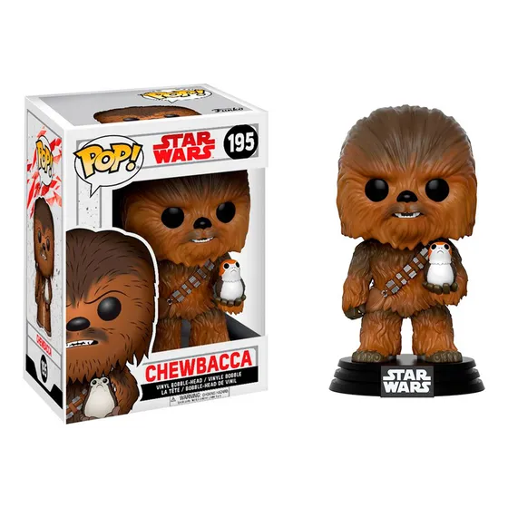 Funko Pop! Star Wars - The Last Jedi - Chewbacca & Porg #195