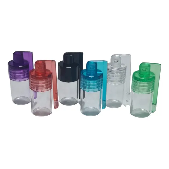 Kit 2 - Dosador Bullet Plástico Para Rapé, Energéticos E Sal