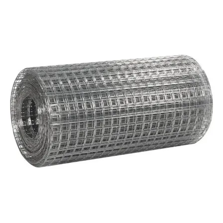 Tela Soldada Reforço Fachada Alvenaria Galvanizada 0,50x25m Prateado
