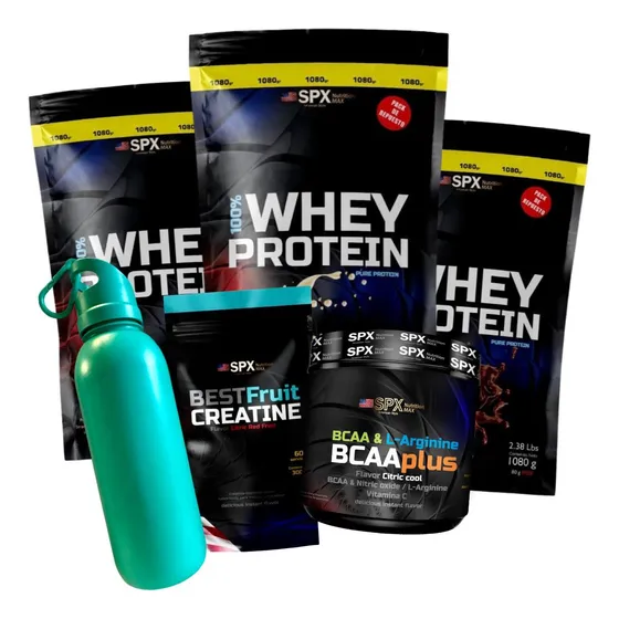 3k Pure Proteine Proteina +300g De Cretina +300g De Bcaa Spx