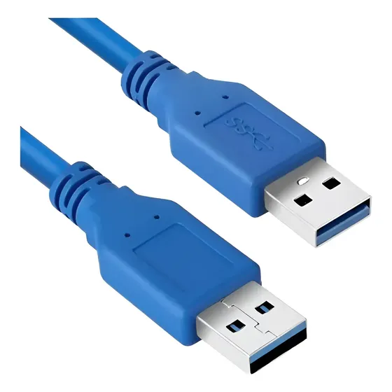 Cabo USB 3.0 Azul de 30 cm Para Conectar Dispositivos
