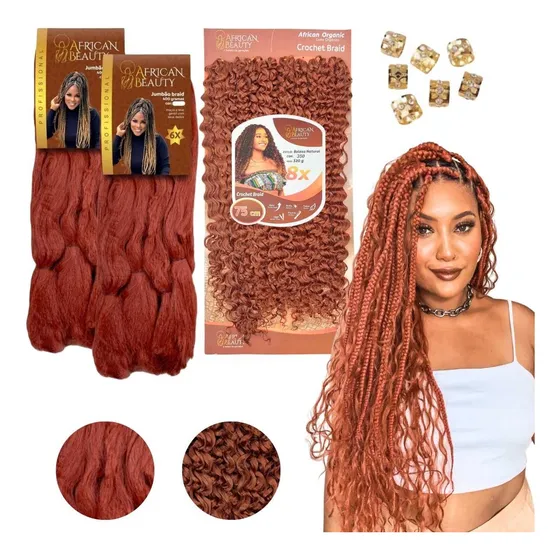 Kit Gypsy Braid 2 Jumbo E Cabelo Orgânico Cacheado African