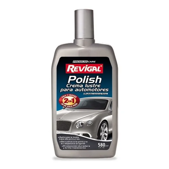 Polish Revigal 2 En 1 Crema Lustre Para Automotores 300cc