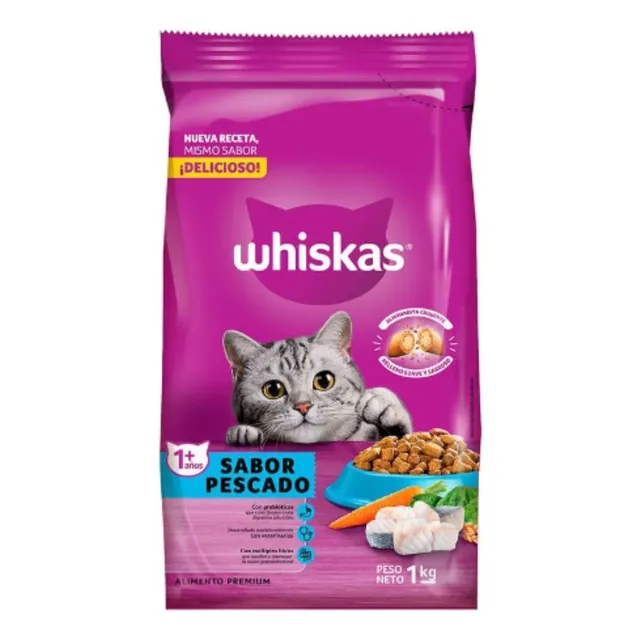 Alimento Para Gato  Pescado Whiskas 1kg
