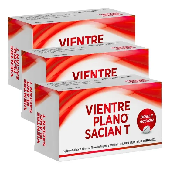 Pack 3 Vientre Plano Saciant Doble Acción Bloquea Hidratos