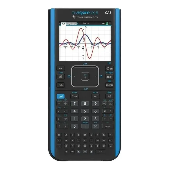 Calculadora Gráfica Texas Instruments Ti-nspire Cx Ii Azul