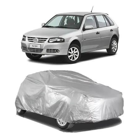 Capa Cobrir Carro - Gol Bola G2 G3 G4 G5 G6 G7 G8 Anti-uv Prateado