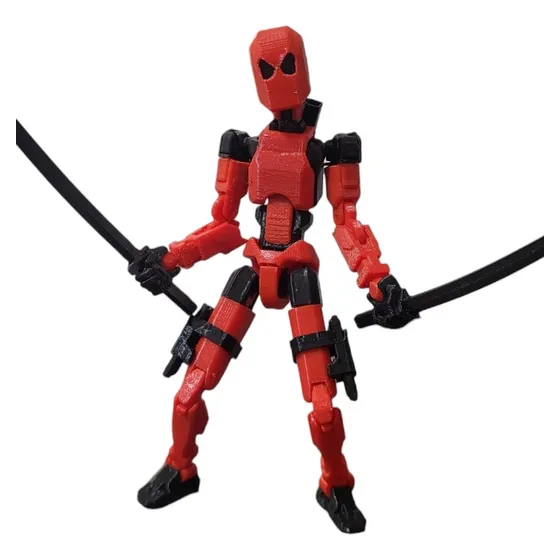 Figura Articulada Tik Tok Dummy13 Versión Deadpool 