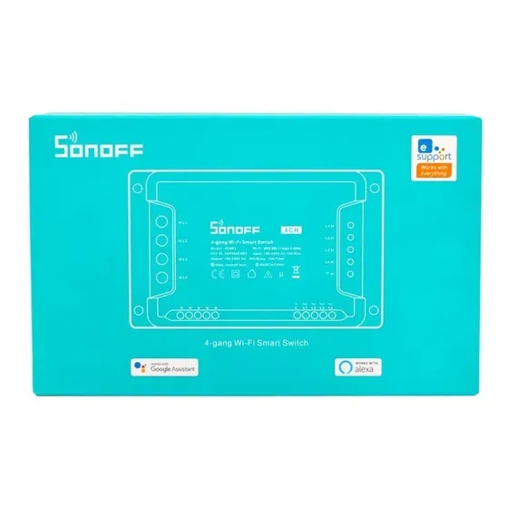 Sonoff Interruptor De 4 Canales Wifi