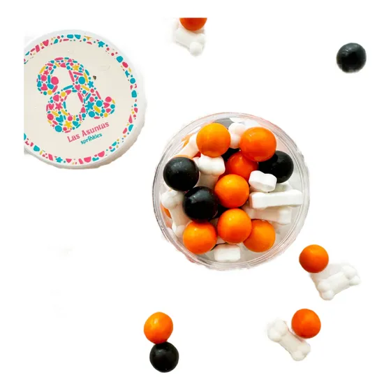 Sprinkles Halloween Sin Gluten Kosher Vegano Huesitos Perlas