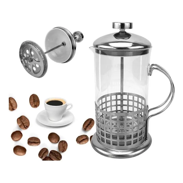 Cafeteira Prensa Francesa 800ml Em Inox Para Café Artesanal