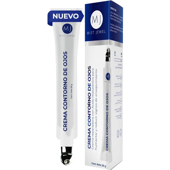 Crema Contorno Ojos Y Ojeras Obscuras Hidratación Cafeína Tipo de piel Todo tipo de piel Mist Jewel 20g