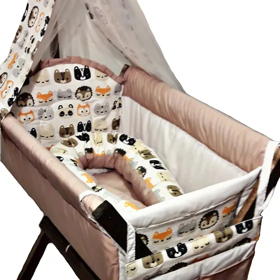 Catre Cuna Moisés Incluye Tul Y Sábanas!!! By Littlebed