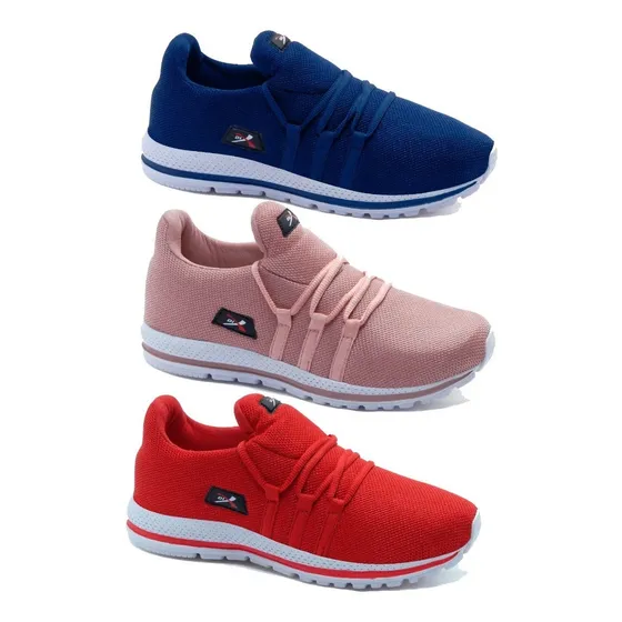 Combo 3 Pares Tênis Feminino Academia Confortável Promoção