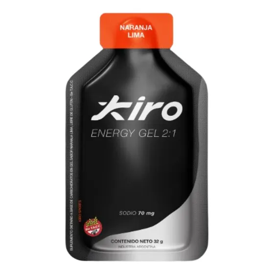 Caja  X14 Suplemento Gel Plain Naranja Lima Kiro 32gr