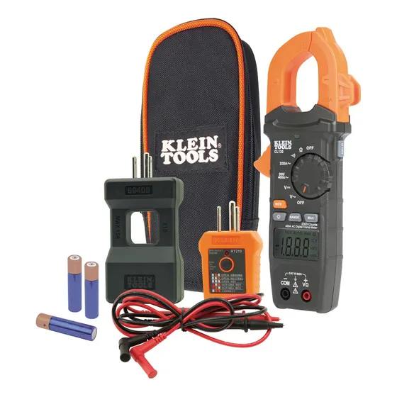Multímetro De Gancho Y Kit De Prueba Eléctrica Cl120kit Kt