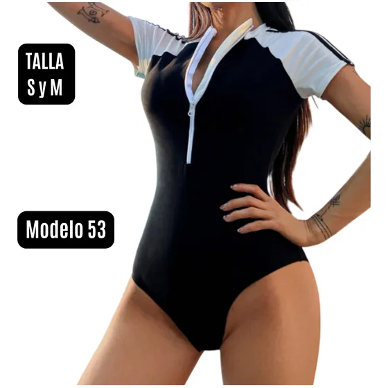 Traje De Baño Dama Manga Larga Natacion Modelos Variados