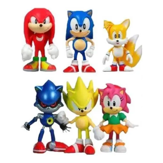 Figura De Sonic Somnock Belling Con Millas, Amy Rose, Metal