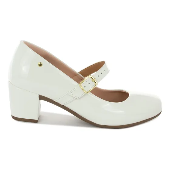 Scarpin Boneca Peep Toe Feminino Moda Modesta Macerata