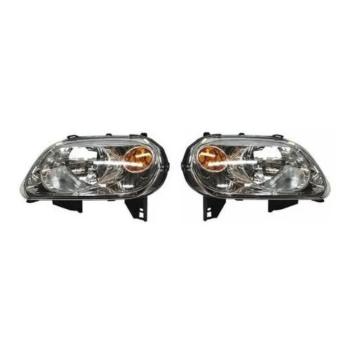 Par Juego Faros Chevrolet Hhr 2006 - 2010 Fondo Cromado Tyo