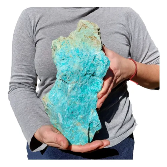 Gran Crisoprasa Chilena. Piedra Decorativa En Bruto. 4,5 Kg