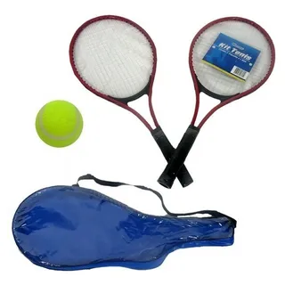 Kit TĂȘnis SĂ©culo Infantil Com 2 Raquetes + Bola E Capa Com Alça Cor Vermelha Tamanho Da Empunhadura 14 Kit TĂȘnis SĂ©culo Infantil Com 2 Raquetes + Bola E Capa Com Alça Cor Vermelha Tamanho Da Empunhadura 14