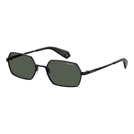 Gafas de sol Polaroid 6068/S, color negro y gris, individuales, para hombre