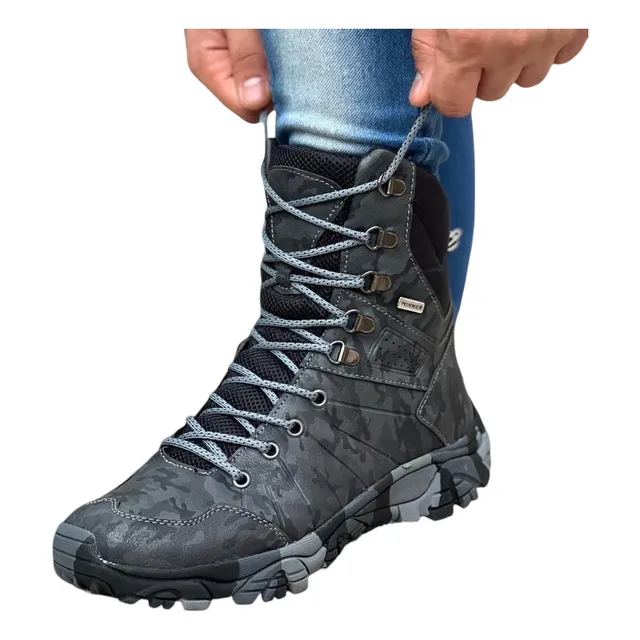 Botas  Tipo Tactica Hombre Caña Alta