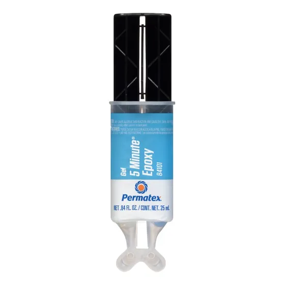 Adesivo Permatex Epóxi 5 Minutos Cola Plastico Borracha 25ml