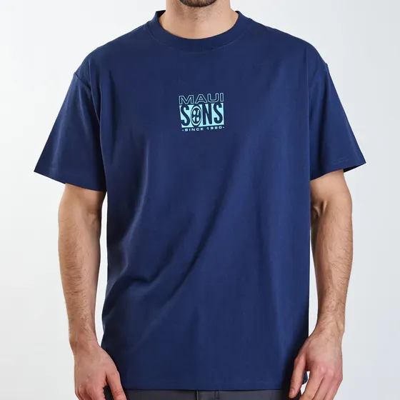 Polera Mc Oversize Soul Azul Hombre Maui And Sons
