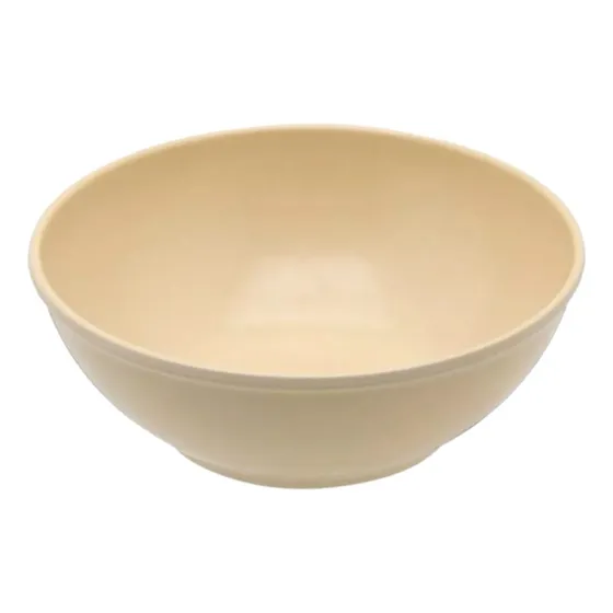 Plato Pozolero Hondo De Melamina Beige De 750 Ml 50 Lisa