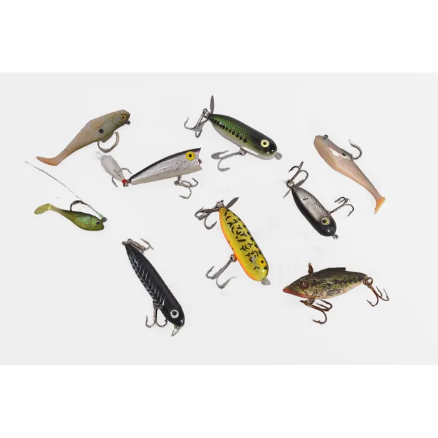 Pescador Pack De  Señuelos, Carrete Caña, Anzuelos, Plumas