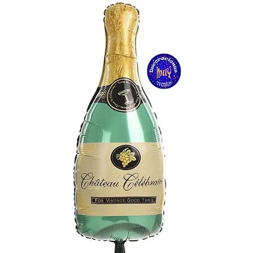 Globo Botella De Champagne Vino Fernet  Brindis  Grande