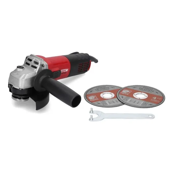 Amoladora Equus 810 Watts Para Disco De 4.5 Uso Profesional Color Rojo Frecuencia 50Hz