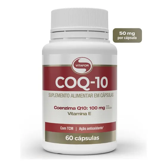 Coenzima Q10 Vitafor em cápsula Sem sabor