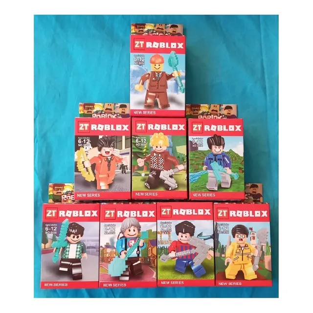 Pack 8 Mini Figuras Armable Roblox 6cm