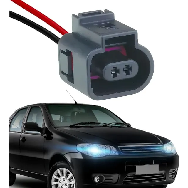 01 Chicote Plug Conector Sensor Temperatura Gol Polo Golf 