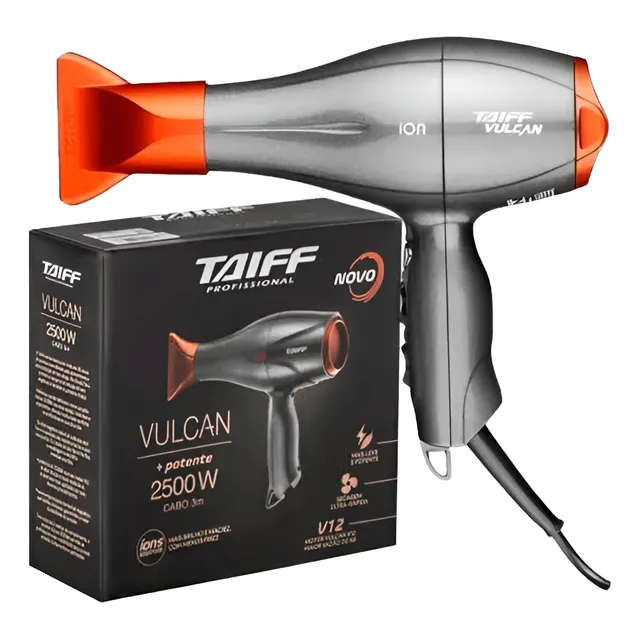 Secadora Profesional Taiff Vulcan Ions Nueva Versión 2500w.
