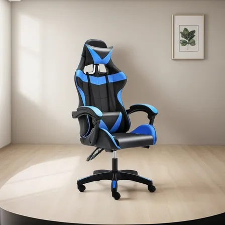 Silla Gamer De Cuero Reclinable Ergonómica Escritorio Hogar